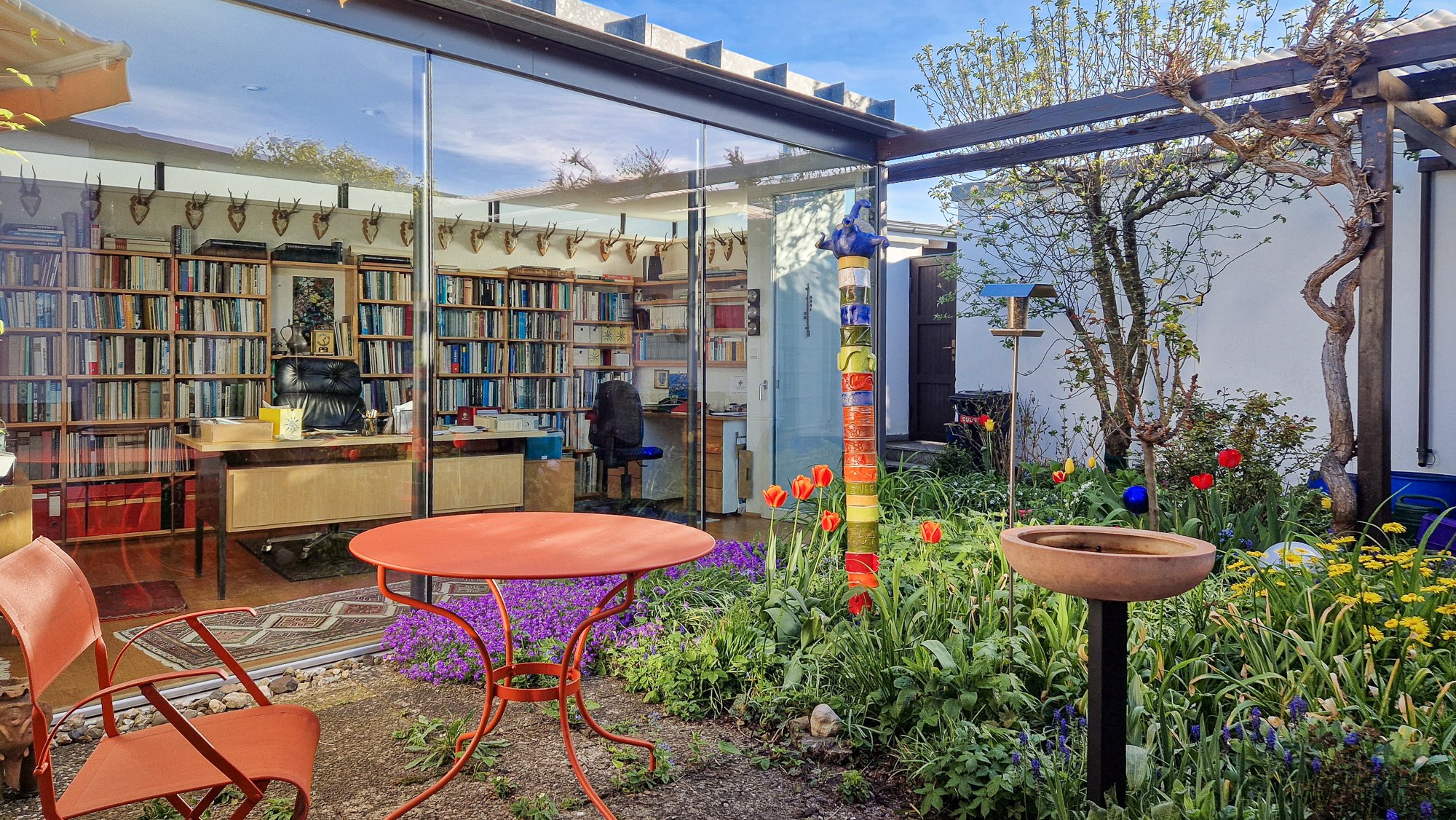 Bibliotheksanbau Hofhaus - Erweiterung 60er Jahre Wohnhaus Kulmbach